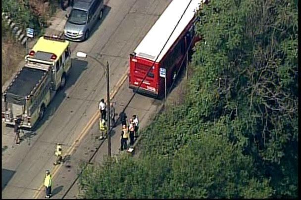 Bus Crash Injures 12 Outside of Pittsburgh PA